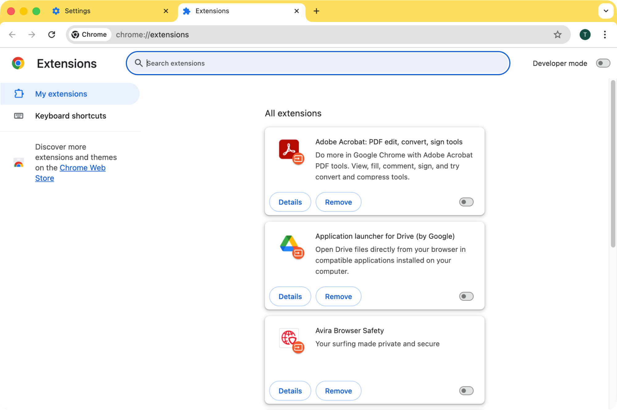 Look through your list of Chrome extensions. If you see an extension that you don't recognize, then click its 'Remove' button. Click 'Remove' again, and the extension will be deleted.
