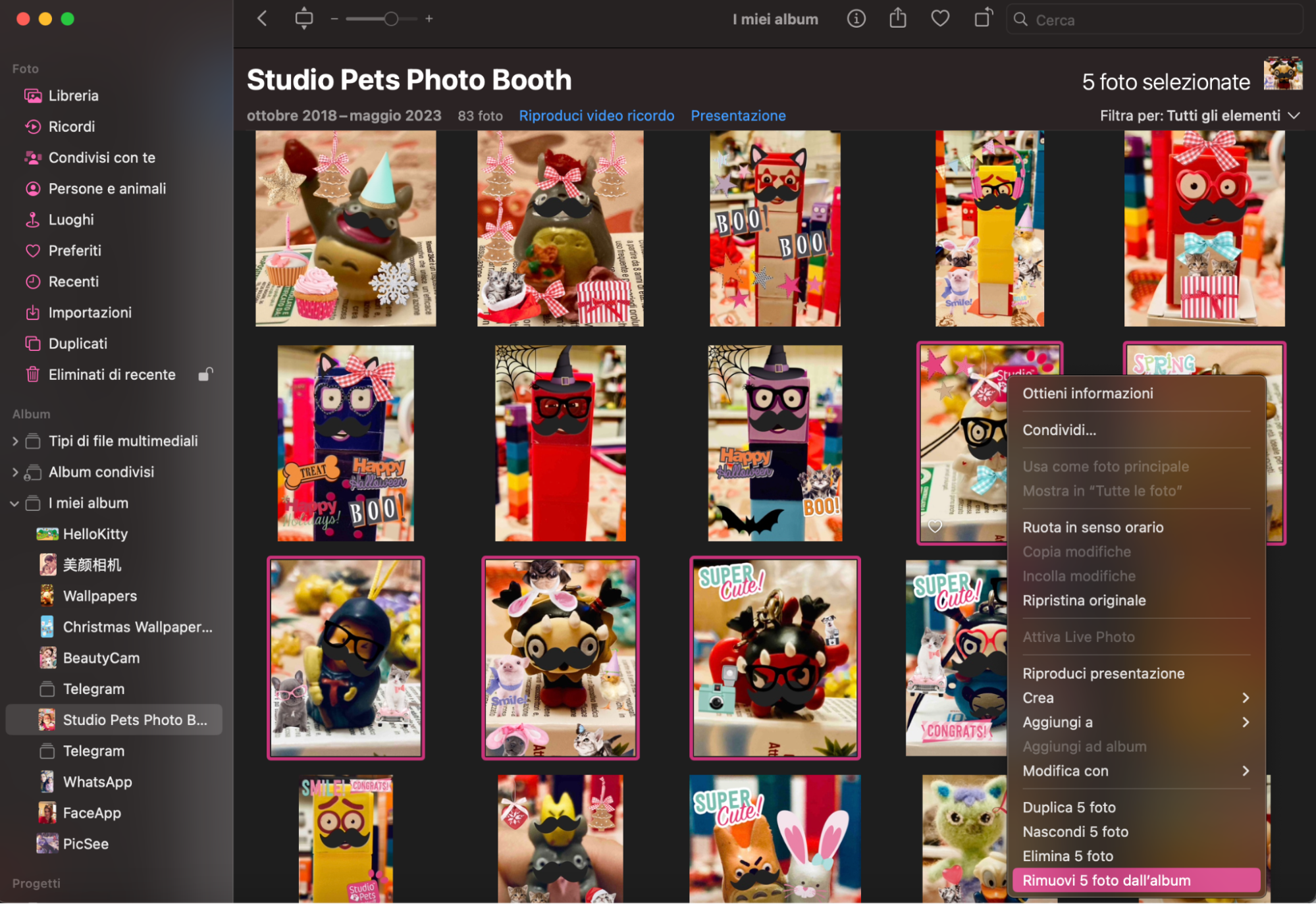 Per eliminare più foto su MacBook, apri l’app ‌Foto‌ e seleziona la categoria o l’album desiderato nel pannello a sinistra. Seleziona tutte le immagini premendo Cmd + A, clicca su quelle che non vuoi eliminare, quindi fai clic destro su una foto e scegli Elimina foto/elementi.