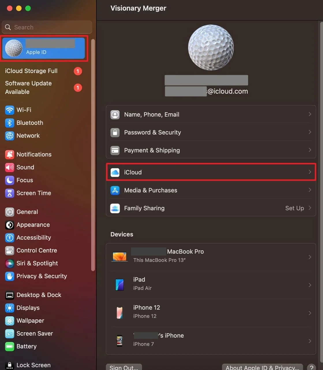 Open System Settings via the Apple menu on your Mac. Select iCloud to disable the Find My Mac feature before signing out of iCloud.