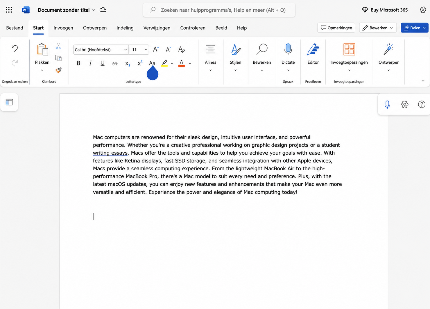 Microsoft biedt ook Microsoft 365 aan, zijn cloudgebaseerde tools, waaronder een versie van Word. Het is de moeite waard om te proberen als Word voor Mac niet werkt.
