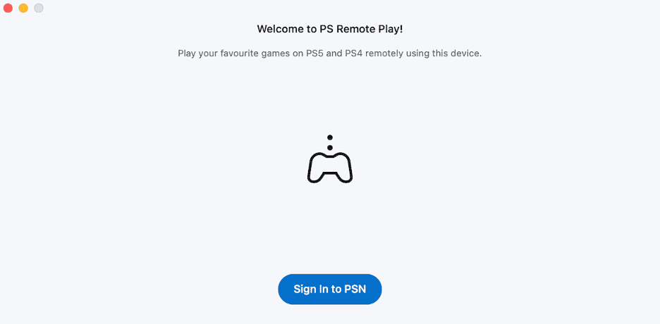 To use a MacBook as a monitor, sign in to your PlayStation Network account and it’ll connect to your console automatically.