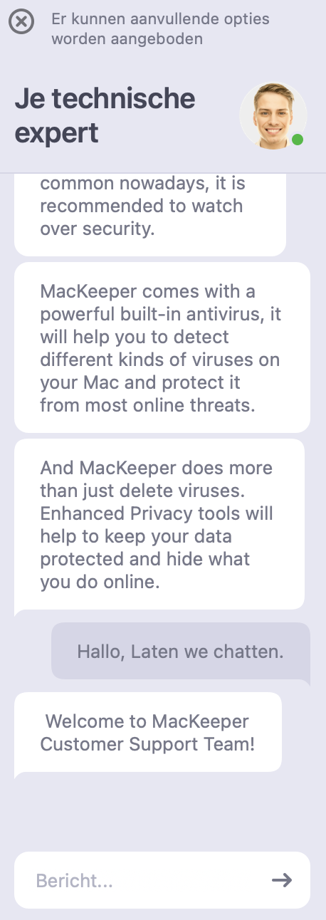 Start een online chat met een van onze experts om aanbevelingen te krijgen voor het updaten van je Mac.