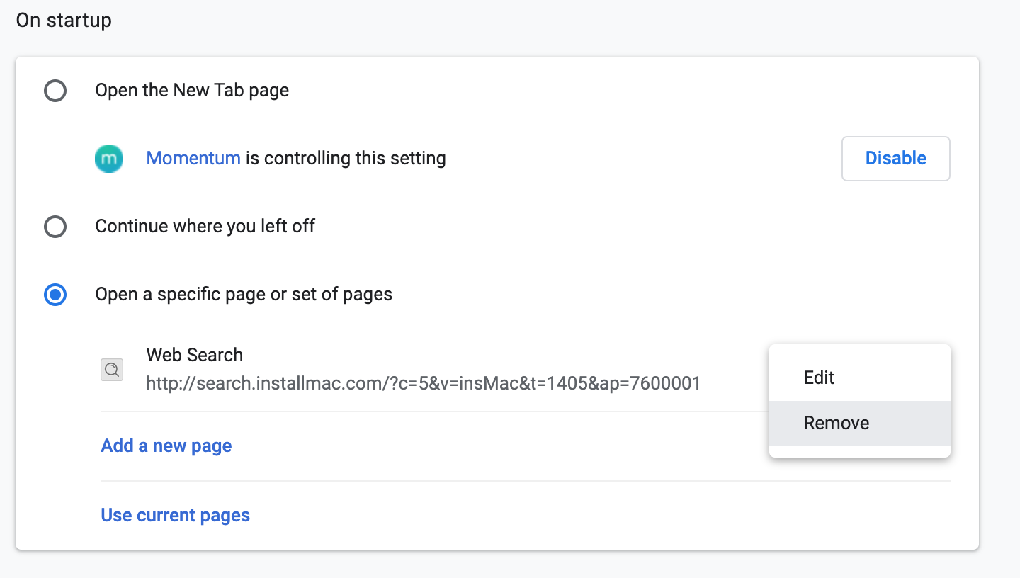 open specific page on startup in chrome open specific page on startup in chrome