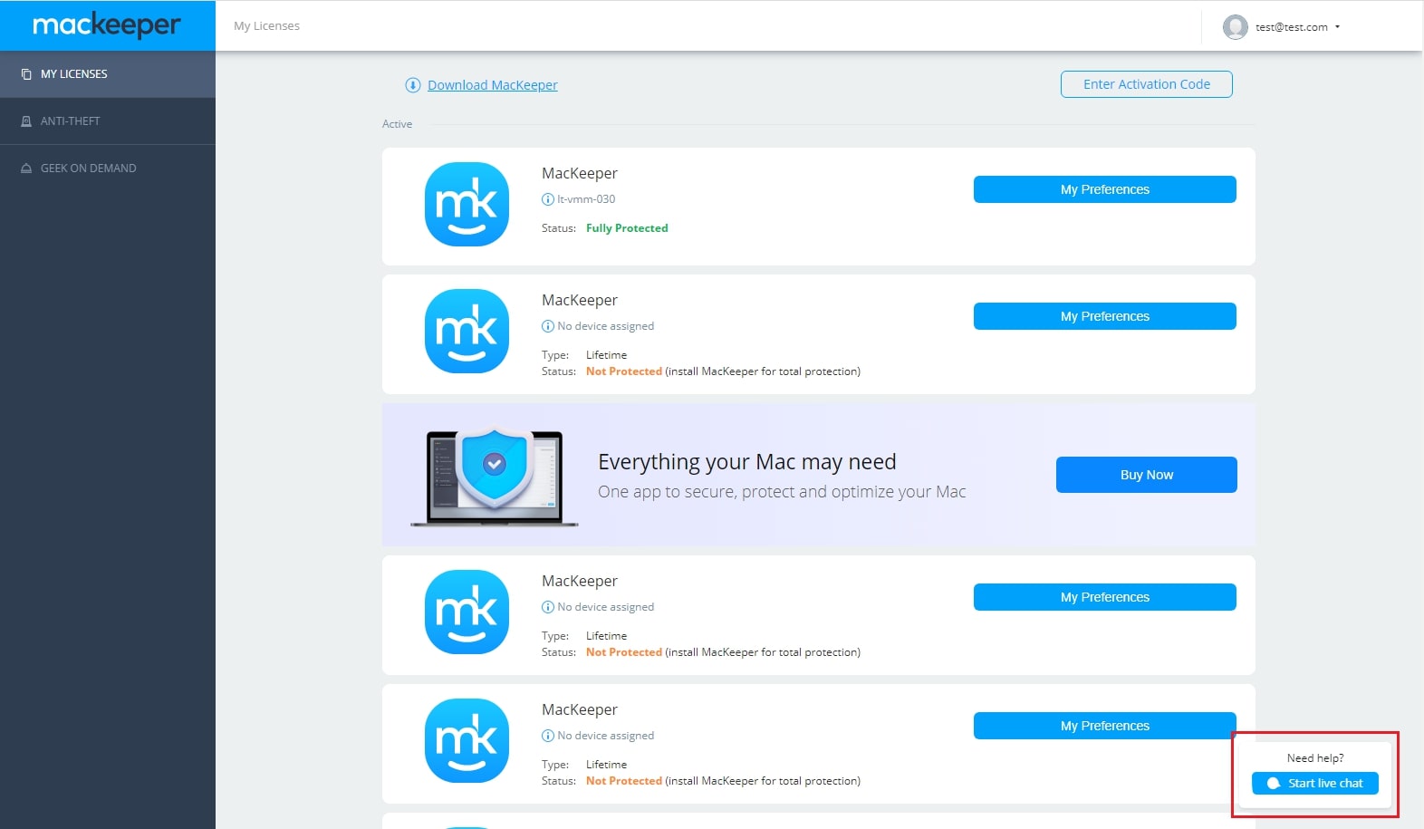 Start live chat Start live chat