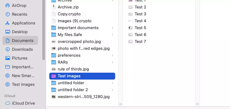 Finder > Documents