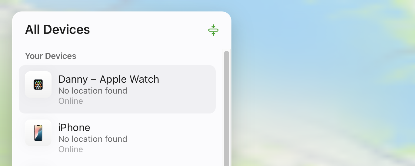 Select your iPhone in the list of devices on the left-hand side; it's under the All Devices list. You can then opt to wipe your phone.