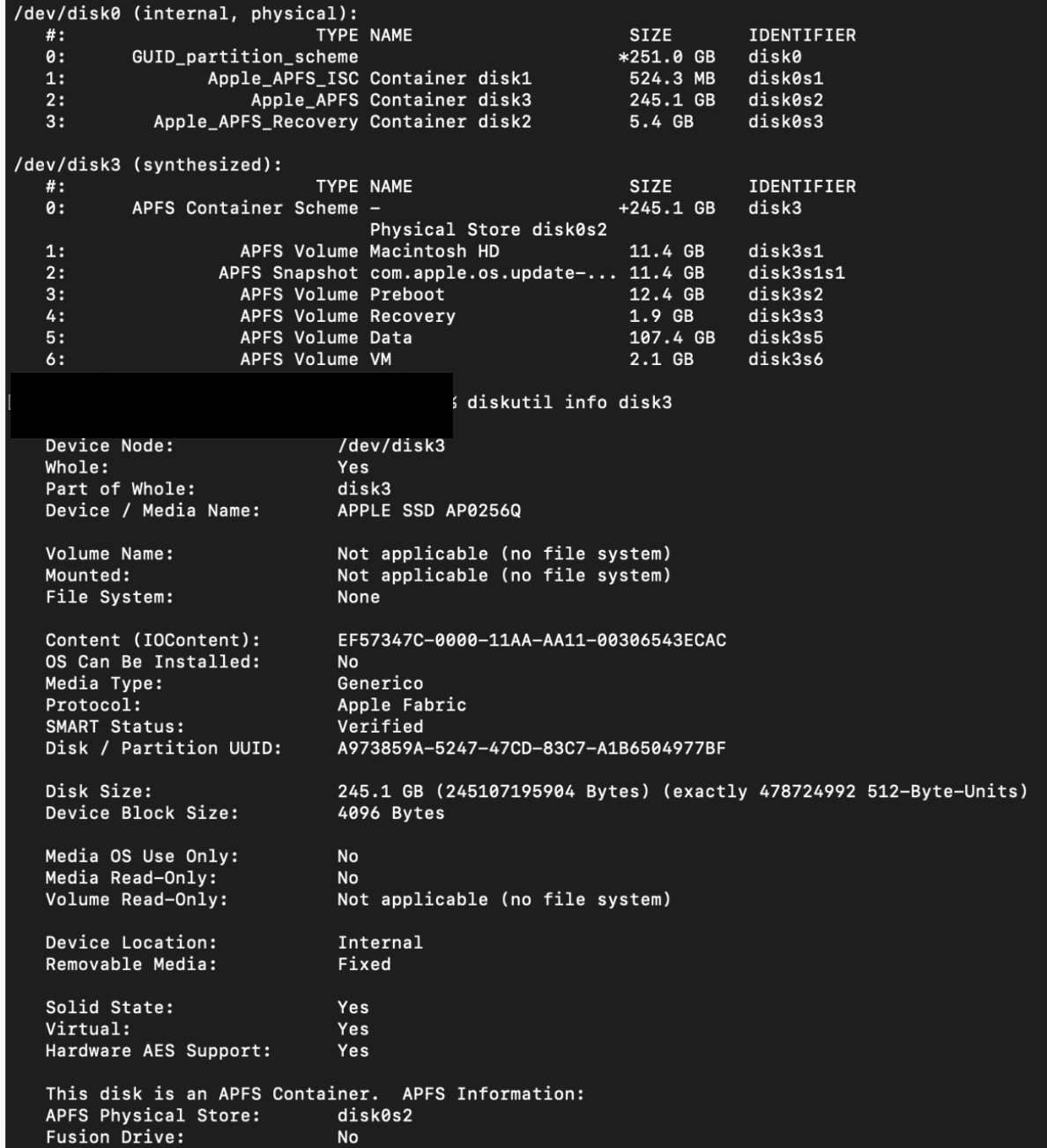 Infine, usa il comando eject per espellere l'unità esterna dal Mac. Ora puoi scollegarla e ricollegarla in tutta sicurezza.