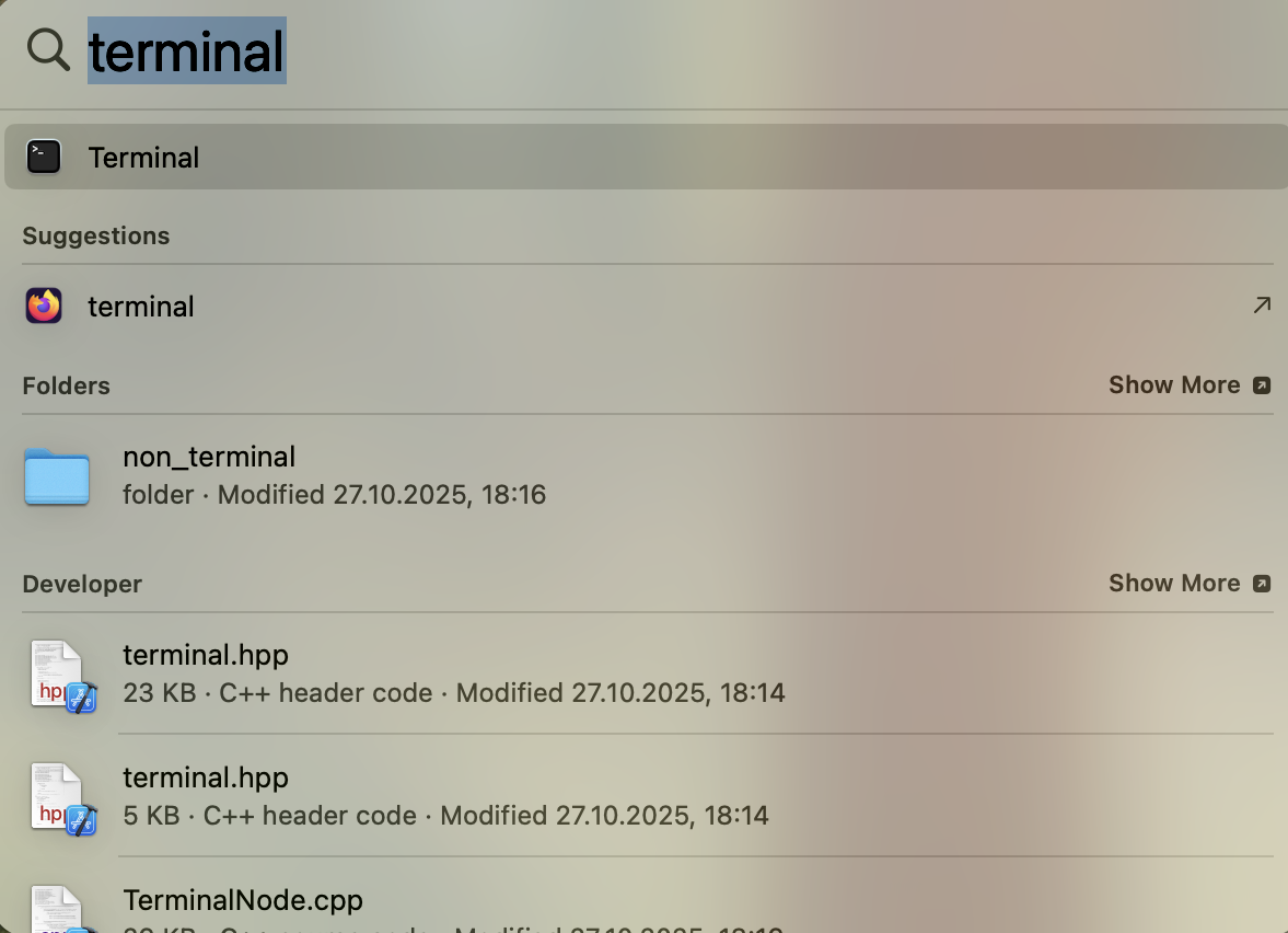 Open Terminal on your Mac to access command-line tools needed for running PDF decryption commands and managing files directly through macOS.
