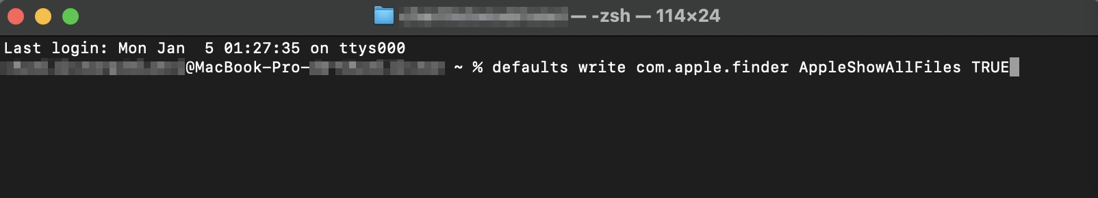 Para desbloquear ainda mais arquivos ocultos no seu MacBook, vá até o Terminal e digite o seguinte comando: defaults write com.apple.finder AppleShowAllFiles TRUE
