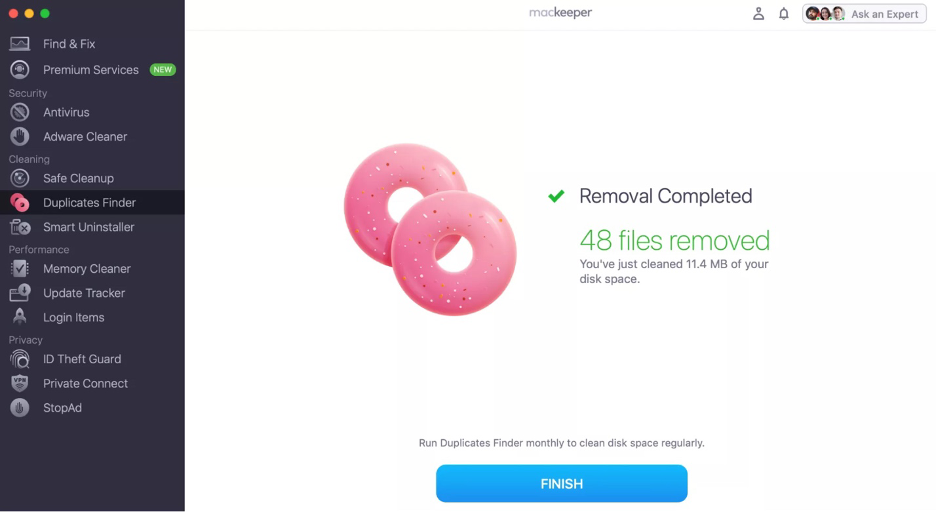 To get rid of unwanted files on a Mac, repeat the process while choosing other folders to clean.