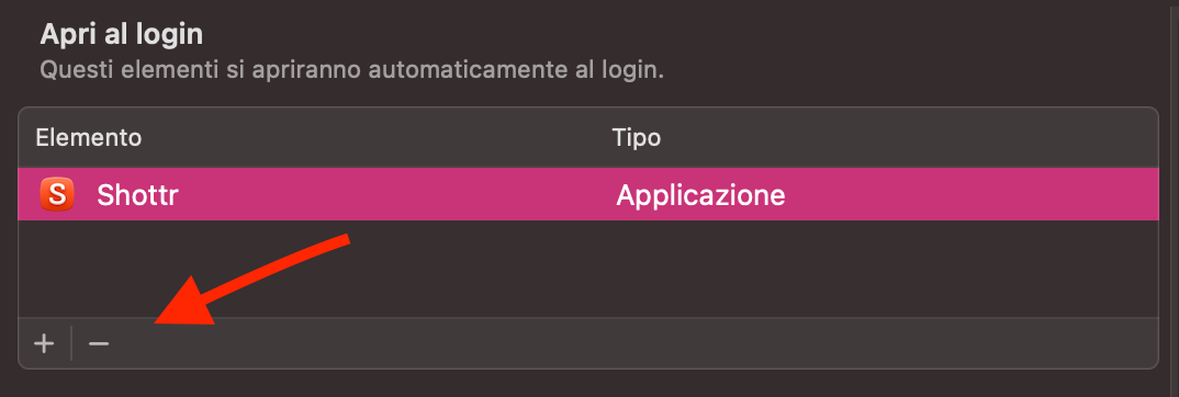 Nella sezione Apri al login, seleziona le app che non vuoi più avviare automaticamente all’accensione del Mac. Premi sull’icona – per applicare le modifiche; ti consigliamo di riavviare il Mac.