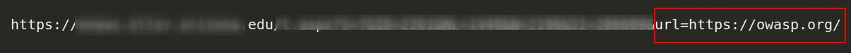 fraudulent url