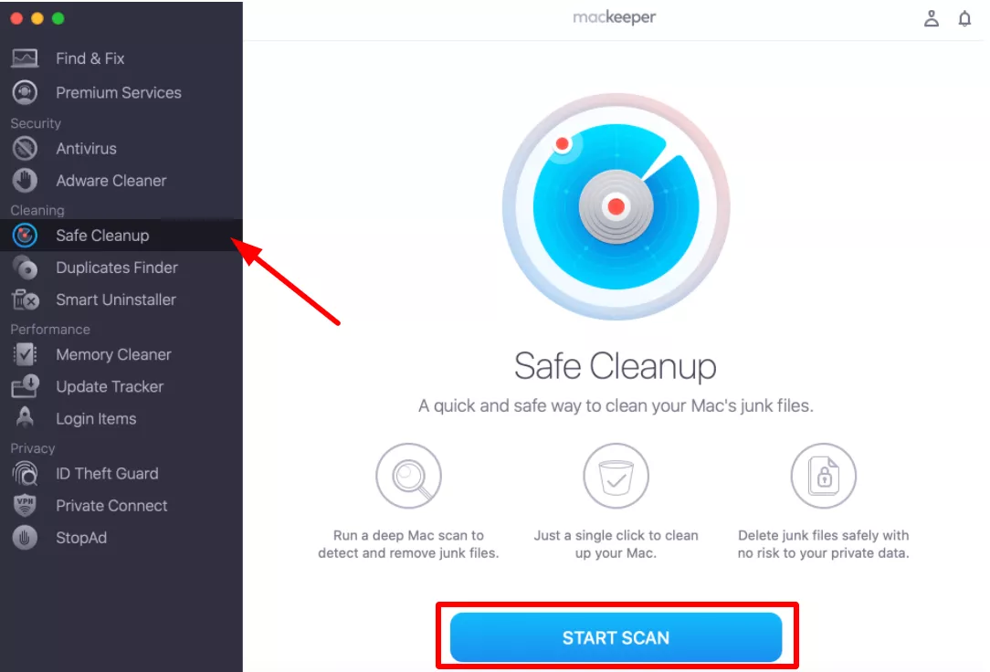 MacKeeper's Safe Cleanup tool can clear out all kinds of junk data in a matter of seconds. That includes old log files, caches, and unneeded language packs.