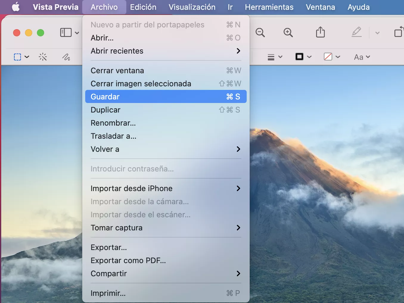 Cómo cambiar fondo de pantalla de bloqueo Mac, image size:1356x1018