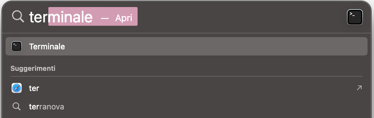 Valuta di reimpostare il modulo Bluetooth del dispositivo quando il Bluetooth non funziona. Per farlo, vai su Finder e seleziona Applicazioni > Utility > Terminale. In alternativa, apri Terminale con Spotlight premendo Comando + Spazio, digitando Terminale e premendo Invio.