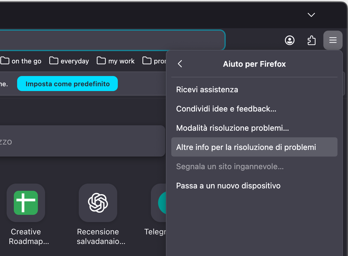 Una finestra di dialogo in Firefox su Mac, che chiede di ripristinare Firefox. Come reimpostare Firefox, un passaggio nella guida su come bloccare i falsi pop-up McAfee su Mac.