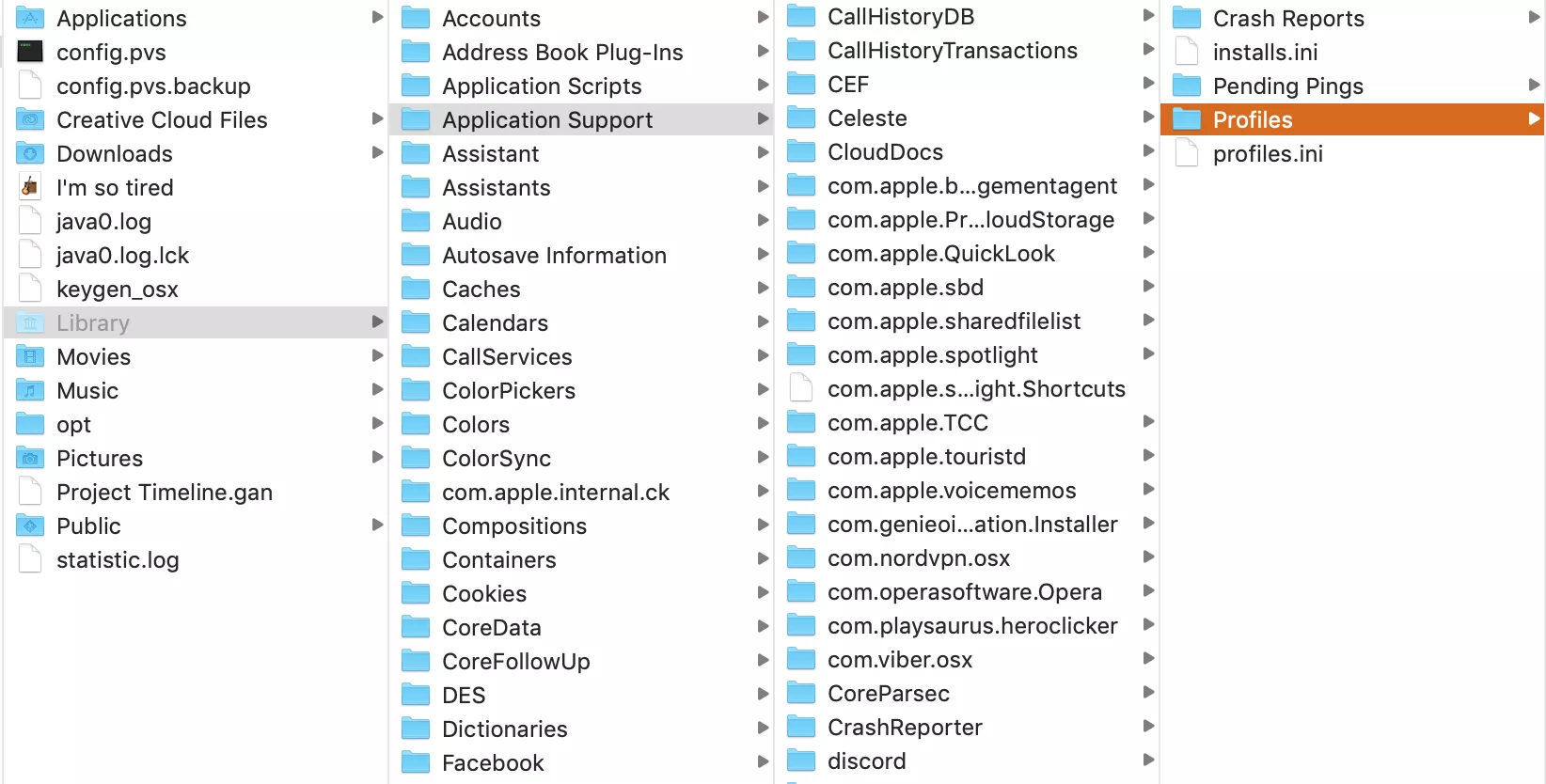 application support folder 