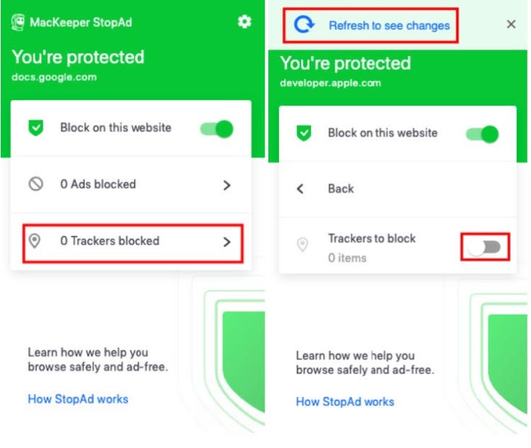 To block ads To block ads
