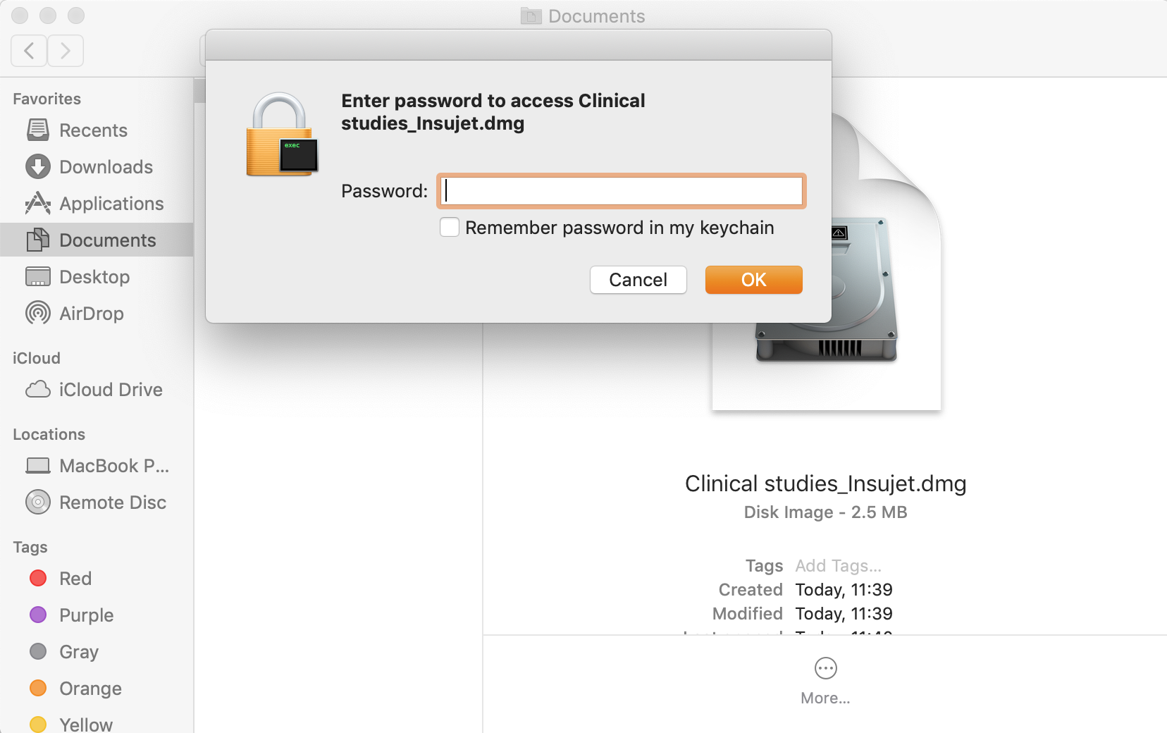 encrypt file mac