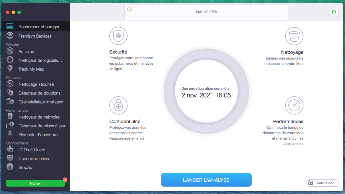 MacKeeper > Nettoyeur de mémoire MacKeeper > Nettoyeur de mémoire