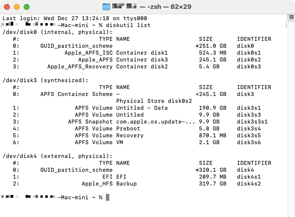 Look in the list for any drives that say 'external'. Once you've found your external drive, make a note of the disk number, because you'll need this. Look in the list for any drives that say 'external'. Once you've found your external drive, make a note of the disk number, because you'll need this.
