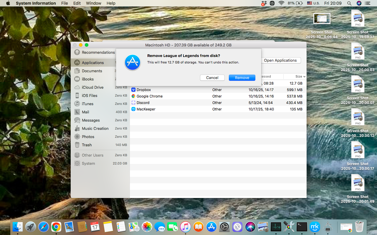 Finally, find the Applications folder from the left menu, then select the app you want ot delete to free up space, and click Remove. Finally, find the Applications folder from the left menu, then select the app you want ot delete to free up space, and click Remove.