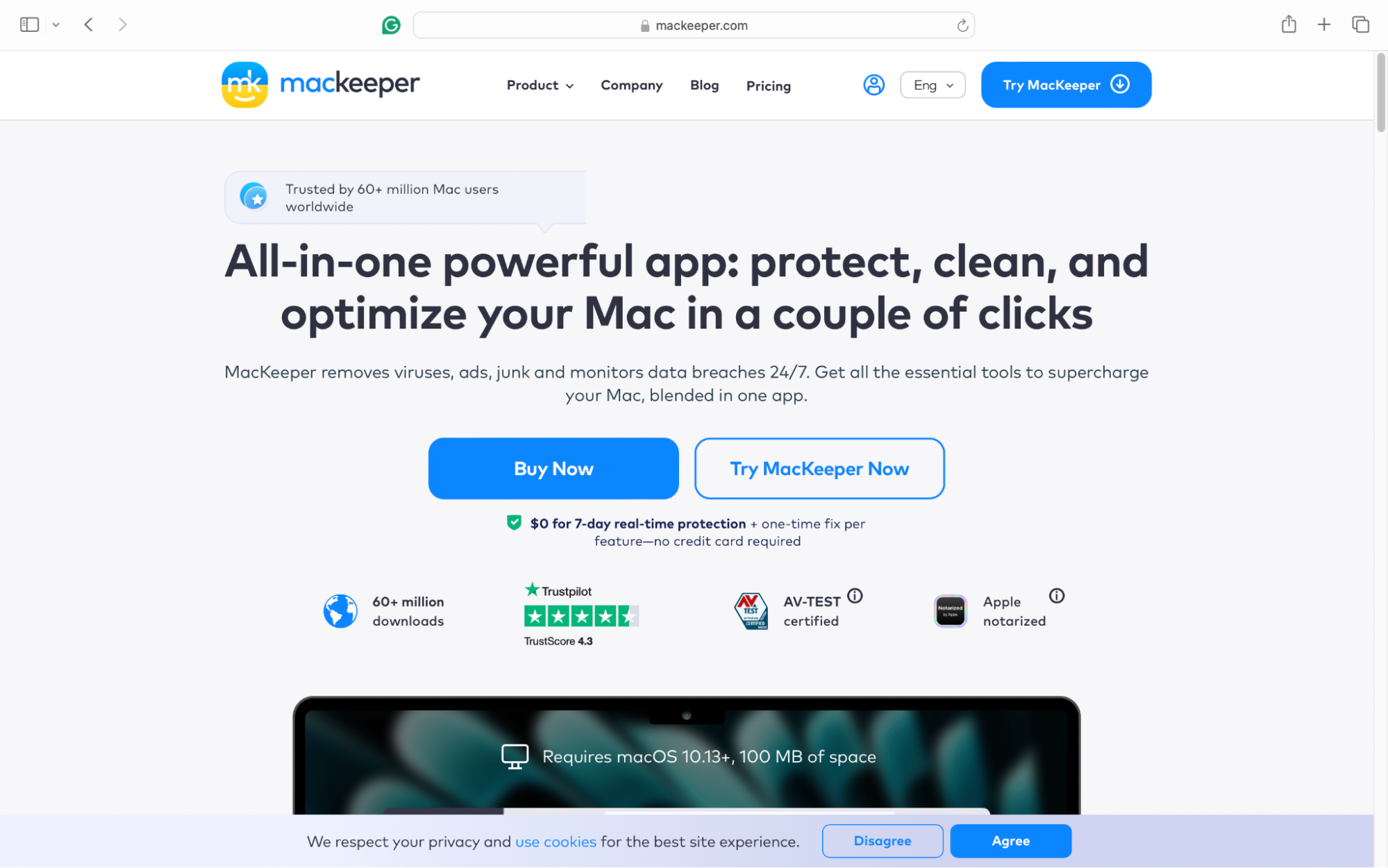 To check that your connection is stable, open your preferred browser and load a website to see if your connection is strong. Then you can proceed to download Mac Ventura.
