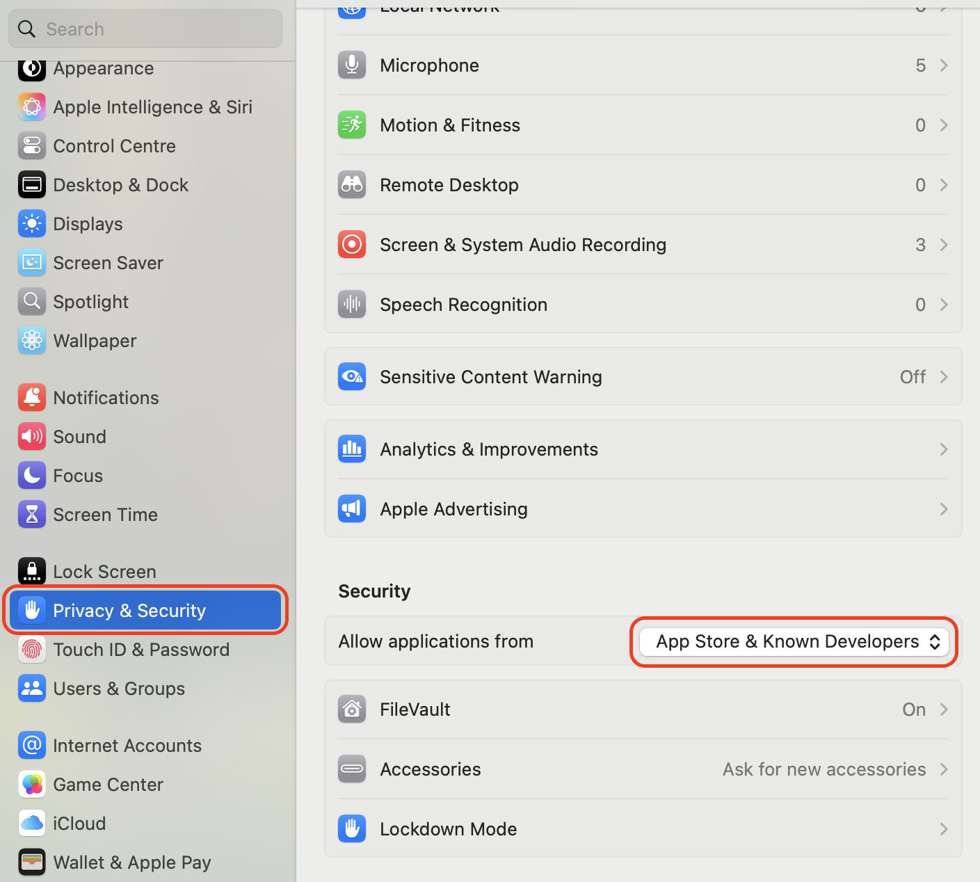 Disable automatic installation permissions for unverified software in System Settings > Privacy & Security to prevent unauthorized apps from installing.