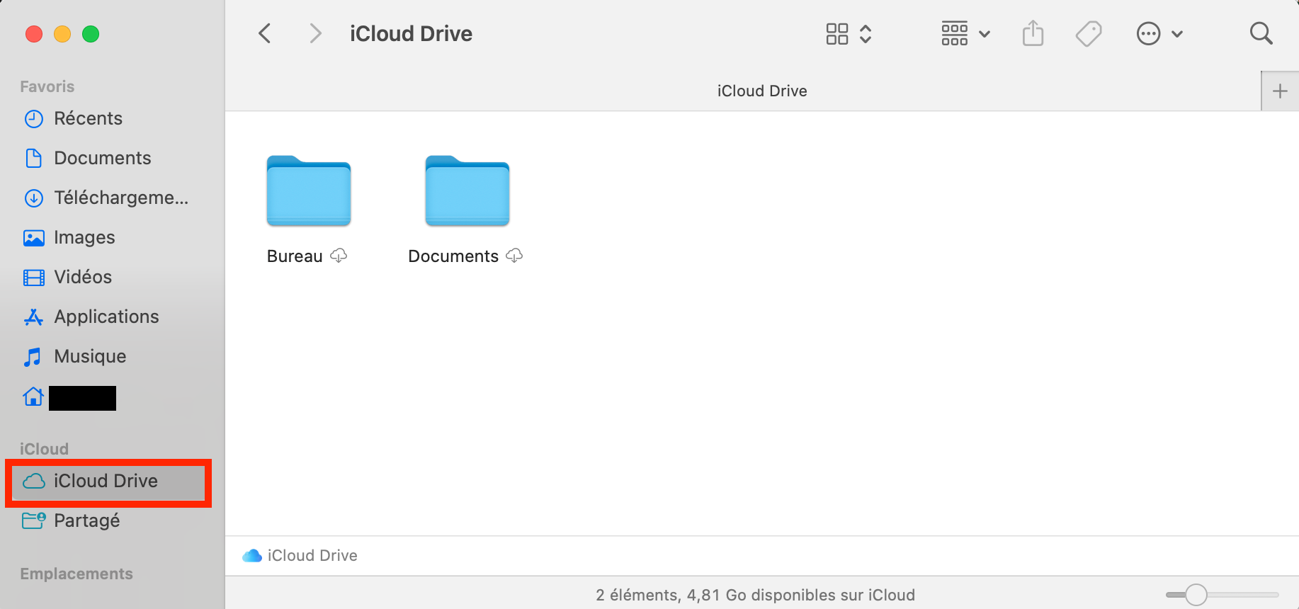 Pour libérer de l’espace dans iCloud Drive, commencez par ouvrir Finder avec Spotlight. Votre compte iCloud Drive peut prendre de la place sur votre disque dur Mac.