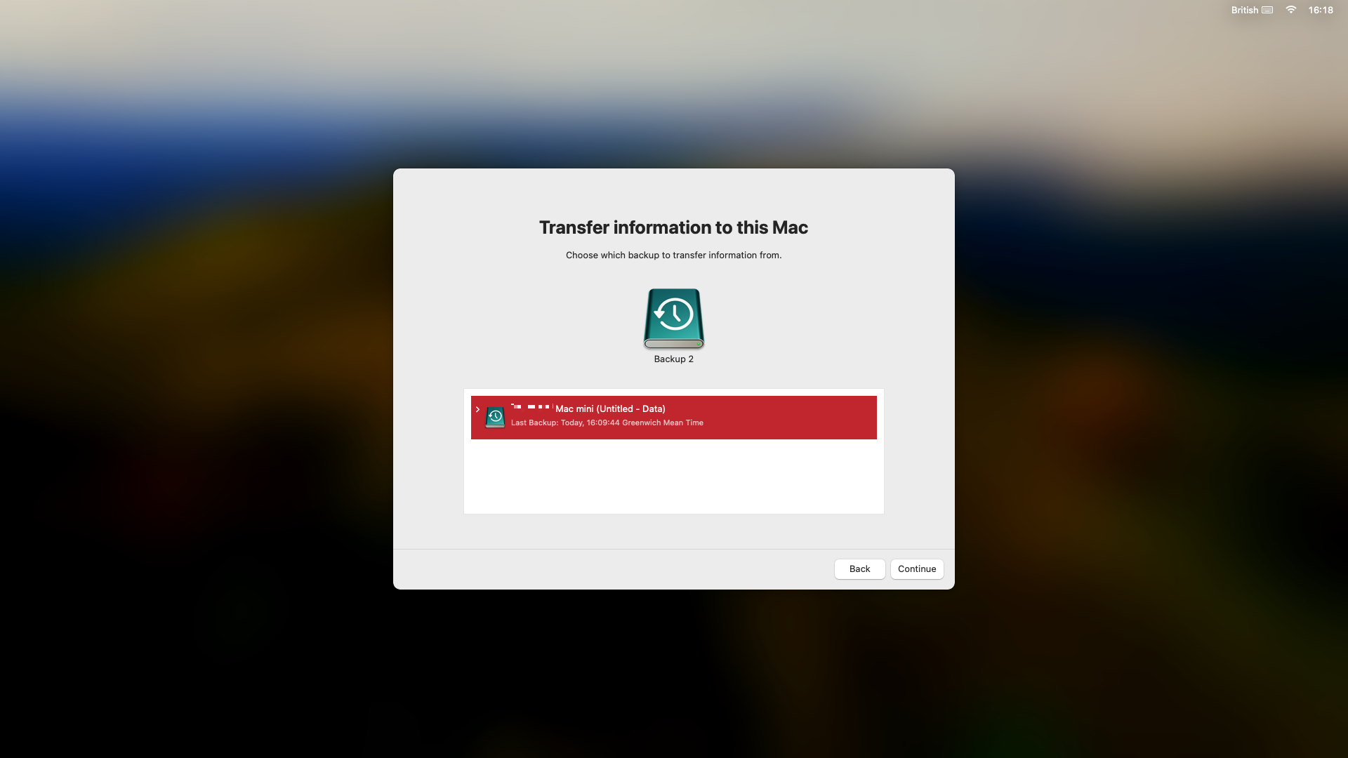 Choose the Time Machine backup you want to restore. This should be one you made before you got the suspected malware on your Mac.