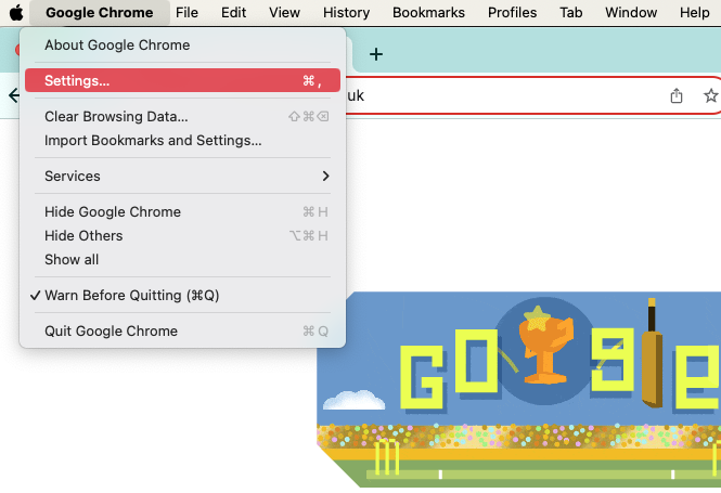 Next, you want to go into Safari's settings, where you can double-check that homepage is right and make changes to it, if you need to.