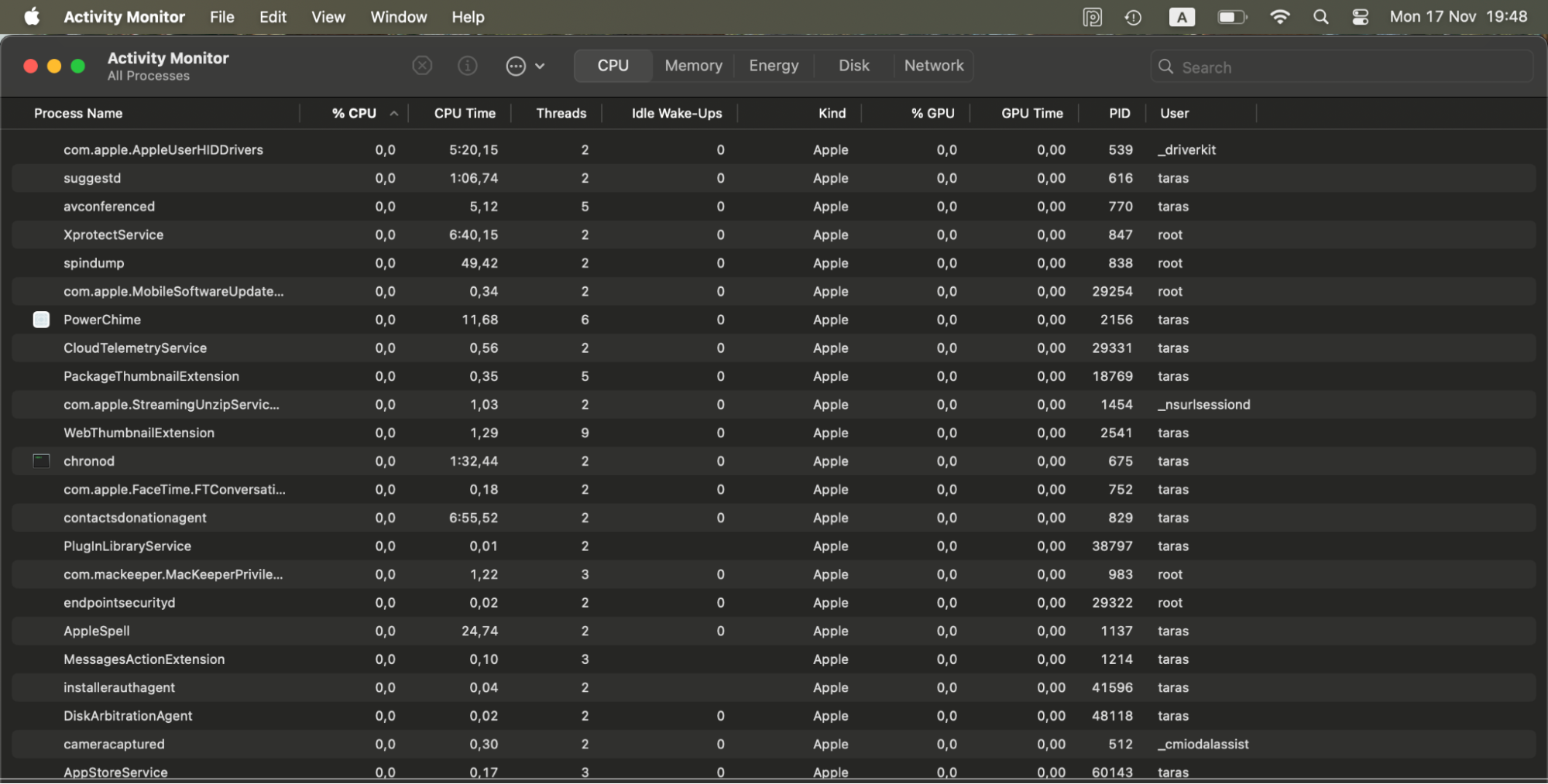 Open Activity Monitor and review running processes, checking for anything using unusually high CPU or memory that could contribute to System Settings freezing.