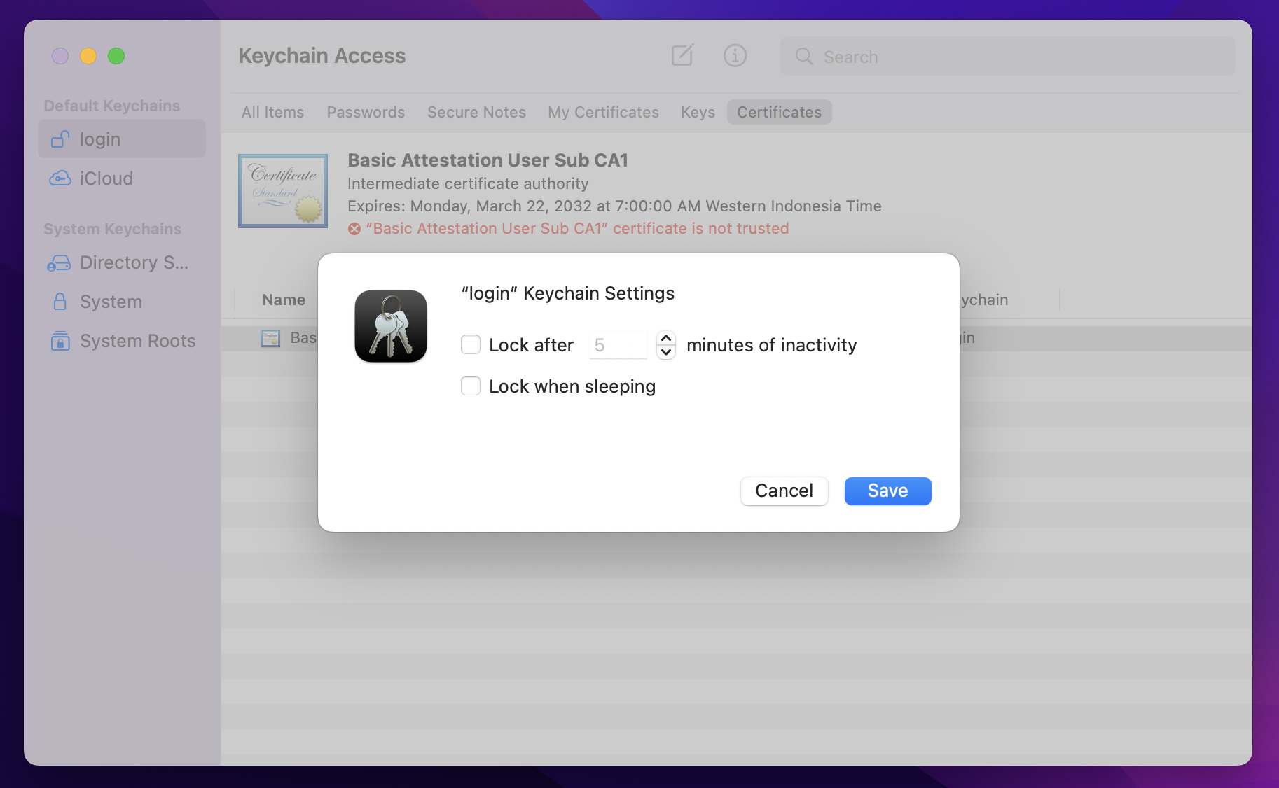 Keychain Access app auto lock features Keychain Access app auto lock features