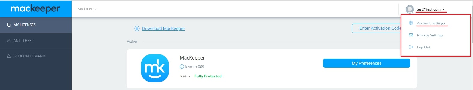 Account Settings Account Settings