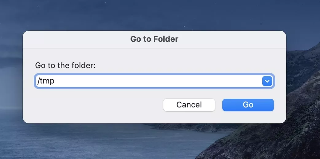 go to folder window