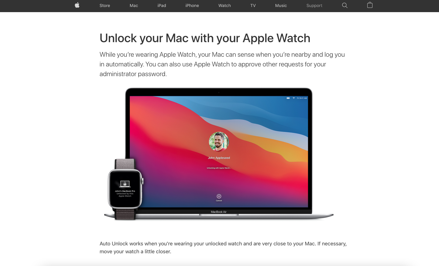 A reminder or a hint for all Mac users: if you have Apple Watch, your Apple laptop will be able to log out automatically when you’re close to it.