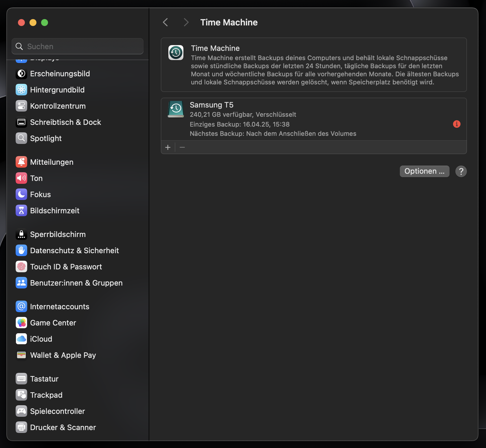 Time Machine Big Sur
