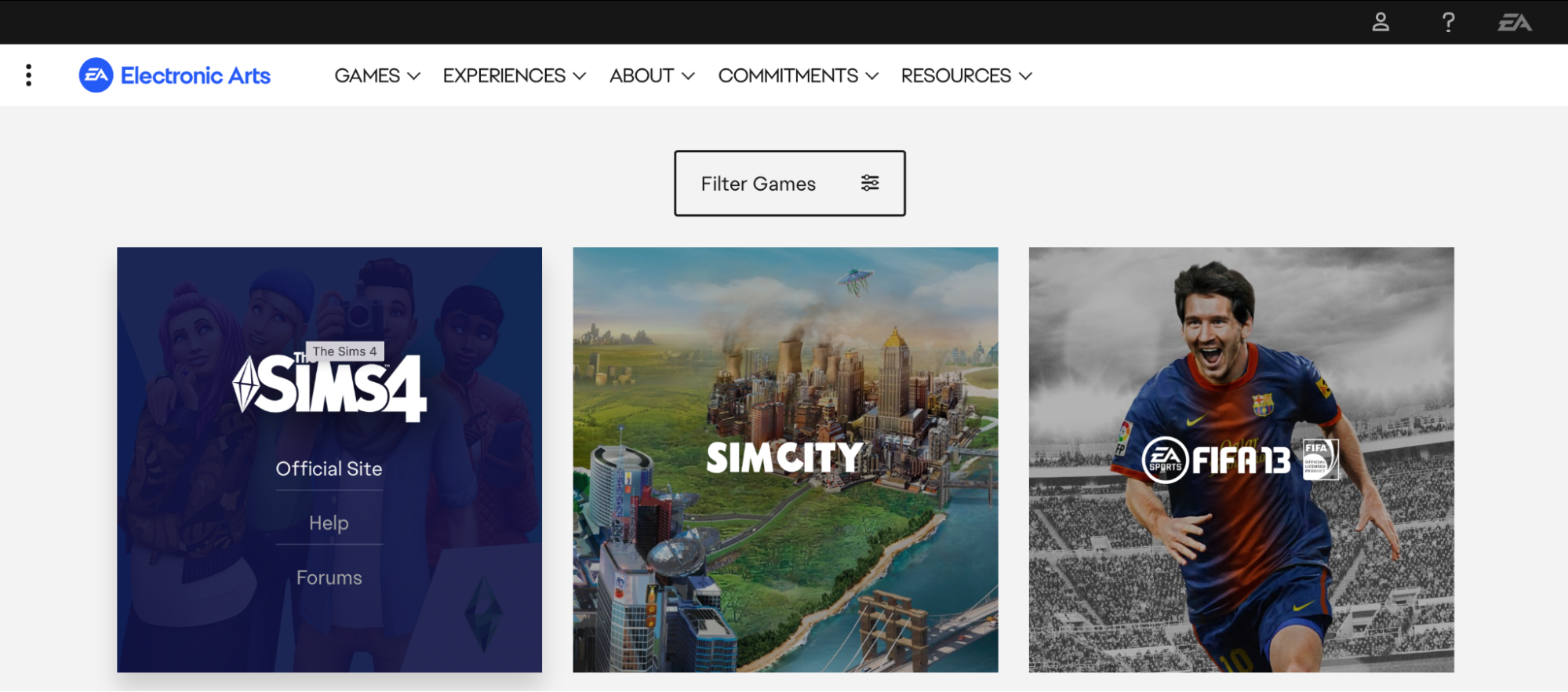 Go to the Origin website and select The Sims 4. It should be on the home page, but if not, you can search for it.