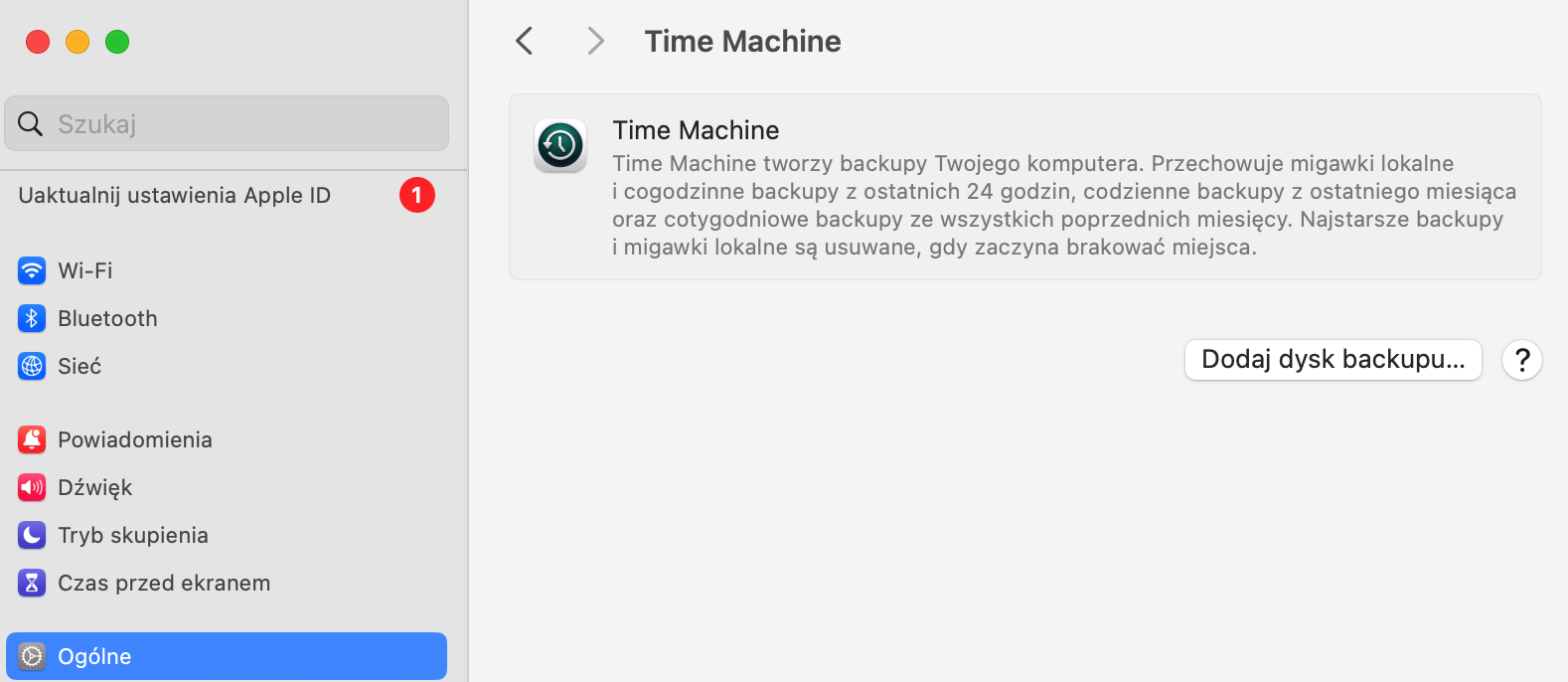 Aby uporządkować swojego Maca, warto usunąć stare kopie zapasowe Time Machine po wyczyszczeniu wszystkich zgromadzonych plików pamięci podręcznej. Aby to zrobić, w Ustawieniach systemowych otwórz Time Machine i poszukaj kopii zapasowych, które chcesz usunąć.