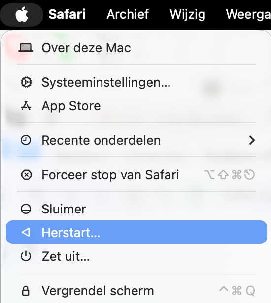Nadat je de juiste bestanden naar je bureaublad hebt gesleept, moet je je Mac opnieuw opstarten. Open daarna opnieuw de Mail-app om te controleren of het opnieuw instellen van je voorkeuren succesvol was.