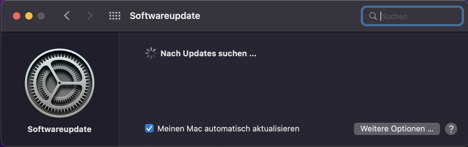 Nach Updates suchen