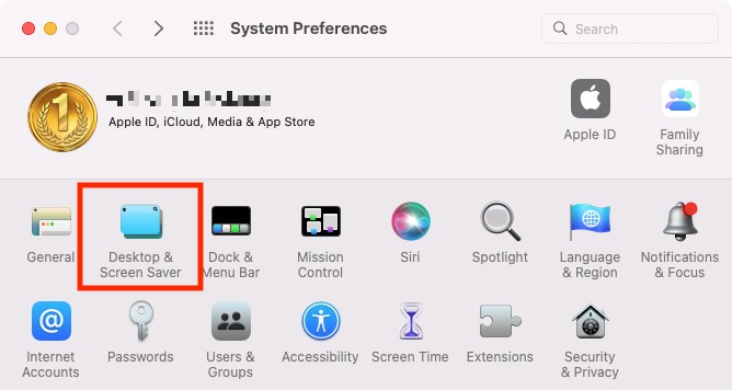 System Preferences > Desktop & Screen Saver System Preferences > Desktop & Screen Saver