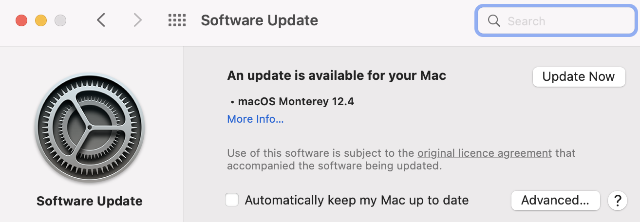 macos update software