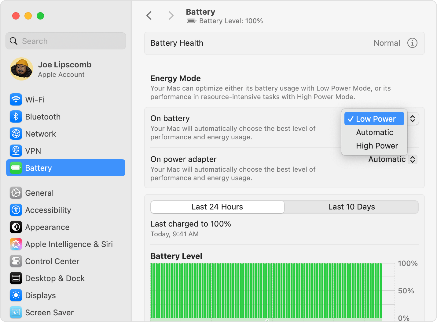 Whether you're using macOS Tahoe or Sequoia, you can check your MacBook's battery life from your System Settings. You can also choose to put your Mac in Low Power mode.
