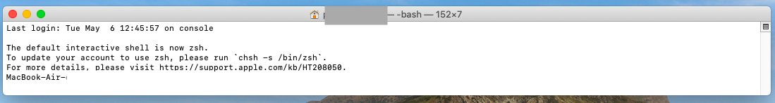 Interface de commande Terminal