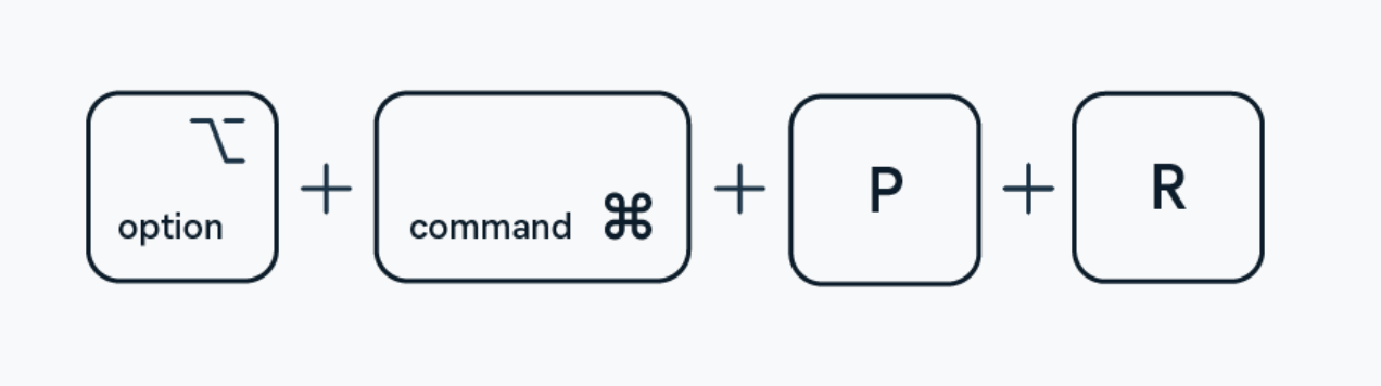 If nothing else has helped to fix or stop the Bird process on Mac, then it’s time to try resetting NVRAM. Just shut down your Mac, and when you turn it back on, press and hold the Option + Command + P + R keys. After 20 seconds, let go and allow your Mac to boot as normal. This should fix any issues you were facing.