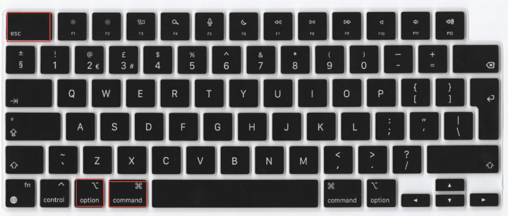 Se você quiser forçar o encerramento de um aplicativo, tudo o que precisa fazer é pressionar Option + Command + Esc no teclado. Isso abrirá o Forçar Encerrar Aplicativos.