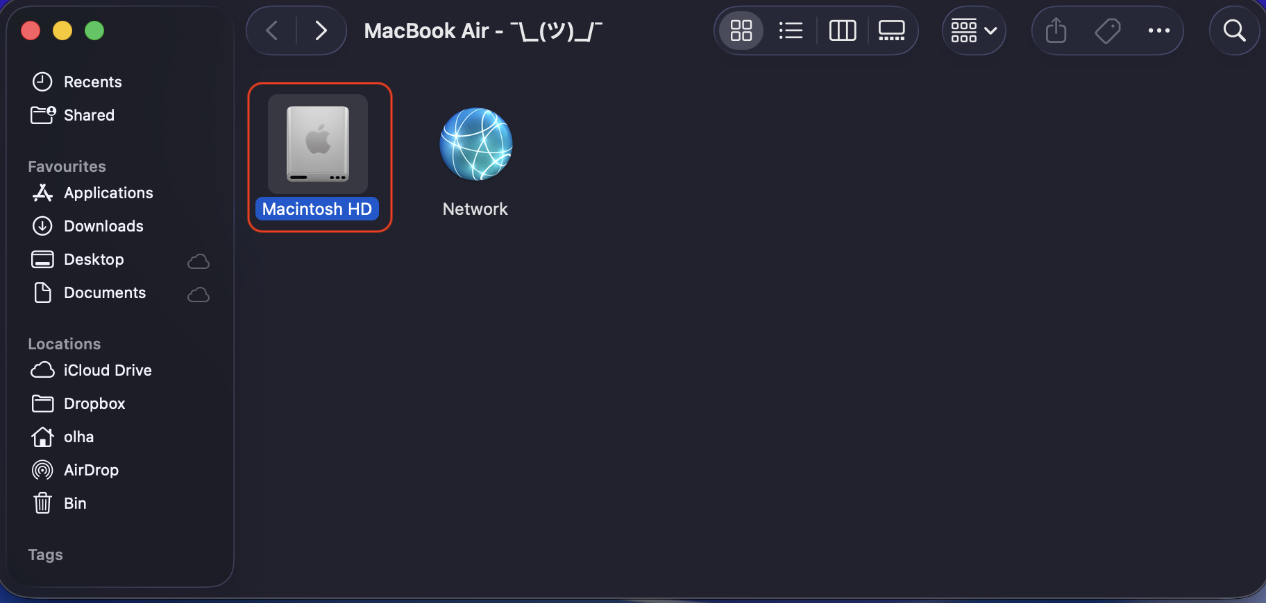 In the Computer, find your Mac’s boot disk, which is called Macintosh HD, if you haven’t changed the name.