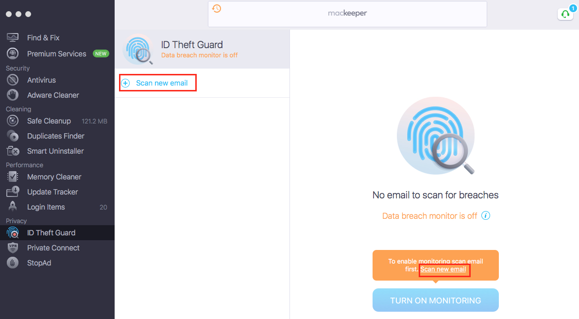 scan new email scan new email