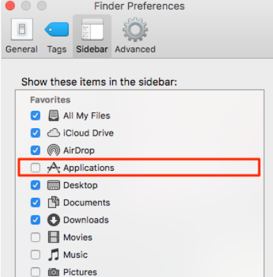 Checking Applications on Finder Checking Applications on Finder